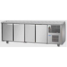 Tavolo Refrigerato Temperatura Positiva 4 Sportelli senza Piano Superiore profondità cm 60